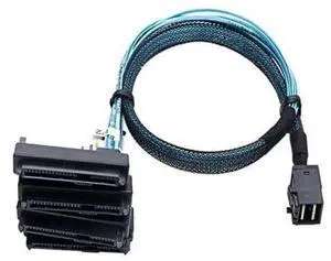 S-AS SFF-8643 to 4X29Pin SFF-8482 Hard Disk Server Cable 3.33TF/1M S-AS SFF-8643 to 4X29Pin SFF-8482 Hard Disk Server Cable 3.33TF/1M