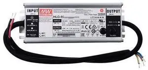 Mean Well HLG 60W 20V 3A LED Driver HLG-60H-20B Switching Power Supply Converter Transformer with IP67, PFC Function, Metal Case, 3 in 1 Dimming Mean Well HLG 60W 20V 3A LED Driver HLG-60H-20B Switching Power Supply Converter Transformer with IP67, PFC Function, Metal Case, 3 in 1 Dimming