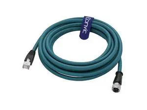Eonvic M12 X Code 8 Pin Female to RJ45 Cat-7e High Flex Ethernet Cable for Cognex Industrial Camera (5M) Eonvic M12 X Code 8 Pin Female to RJ45 Cat-7e High Flex Ethernet Cable for Cognex Industrial Camera (5M)