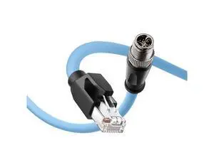 Eonvic M12 Industrial Ethernet Cat6 Cable 8 Pin Male X Code to RJ45 for Cognex in-Sight Basler Camera PLCs Servo Motors,Support Profinet and EtherCAT Ethernet/IP 5M Eonvic M12 Industrial Ethernet Cat6 Cable 8 Pin Male X Code to RJ45 for Cognex in-Sight Basler Camera PLCs Servo Motors,Support Profinet and EtherCAT Ethernet/IP 5M