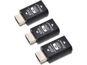 Hdmi Edid Emulator Passthrough Eliminated Emulator Adapter 3rd Generrtion Work with Mac Thunderbolt to HDMI Switches/Extender/AV Receiver/Video Splitters 4k- 3840x2160@60Hz-3pack Hdmi Edid Emulator Passthrough Eliminated Emulator Adapter 3rd Generrtion Work with Mac Thunderbolt to HDMI Switches/Extender/AV Receiver/Video Splitters 4k- 3840x2160@60Hz-3pack