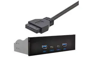 xiwai USB-C & USB 3.0 HUB 4 Ports Front Panel to Motherboard 20Pin Connector Cable for 5.25" CD-ROM Bay xiwai USB-C & USB 3.0 HUB 4 Ports Front Panel to Motherboard 20Pin Connector Cable for 5.25" CD-ROM Bay