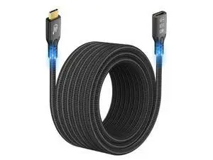 Vszerda 20Gbps USB C 3.2 Extension Cable, 16.5FT USBC 3.2 Gen2 Type-c Male to Female Extender Cable Ultra HD 4K@60Hz 240W Charging 20Gbps Data Transfer Compatible with External SSD eGPU Vszerda 20Gbps USB C 3.2 Extension Cable, 16.5FT USBC 3.2 Gen2 Type-c Male to Female Extender Cable Ultra HD 4K@60Hz 240W Charging 20Gbps Data Transfer Compatible with External SSD eGPU