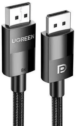 UGREEN 8K DisplayPort Cable, DP 1.4 Display Port Cable Cord Support 8K@60Hz, 4K@240Hz, FreeSync, G-Sync, HDR, 32.4Gbps for HDTVs, Displays, Monitors, Graphics, PC, 3.3FT UGREEN 8K DisplayPort Cable, DP 1.4 Display Port Cable Cord Support 8K@60Hz, 4K@240Hz, FreeSync, G-Sync, HDR, 32.4Gbps for HDTVs, Displays, Monitors, Graphics, PC, 3.3FT