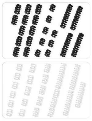 Vszerda Cable Comb Kit,PSU Cable Combs,CPU Cable Management,48 pcs Set 24-pin x 8,8-pin x 24,6-pin x 16,3mm up to 3.4mm black Vszerda Cable Comb Kit,PSU Cable Combs,CPU Cable Management,48 pcs Set 24-pin x 8,8-pin x 24,6-pin x 16,3mm up to 3.4mm black