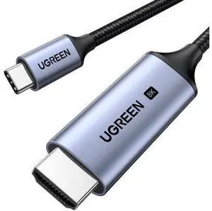 UGREEN USB C to HDMI Cable 8K@60Hz 4K@240Hz Thunderbolt 4/3 Type C to HDMI 2.1 Cable 48Gbps HDR HDCP2.3 Compatible for MacBook Pro Air iPad, Mac mini, iPhone 17 ProMax, Galaxy S25, Pixel 9, XPS, 5FT UGREEN USB C to HDMI Cable 8K@60Hz 4K@240Hz Thunderbolt 4/3 Type C to HDMI 2.1 Cable 48Gbps HDR HDCP2.3 Compatible for MacBook Pro Air iPad, Mac mini, iPhone 17 ProMax, Galaxy S25, Pixel 9, XPS, 5FT
