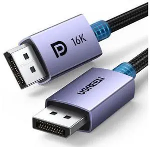 UGREEN 16K 10FT DisplayPort Cable 2.1 DP2.1 40Gbps Support 8K@240Hz 4K@240Hz HDR, HDCP, DSC 1.2a, Braided Display Port Cable Cord Compatible FreeSync G-Sync Video Card Monitor UGREEN 16K 10FT DisplayPort Cable 2.1 DP2.1 40Gbps Support 8K@240Hz 4K@240Hz HDR, HDCP, DSC 1.2a, Braided Display Port Cable Cord Compatible FreeSync G-Sync Video Card Monitor