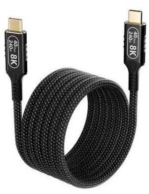 long usb c to usb c cable 6.6ft/2M Compatible With Thunderbolt 4,usb4 cable 40gbps data,type c 240W fast charging,Single 8K/Dual 4K HD Video,usbc male to male for Monitor,Nylon Braided Thunderbolt 3. long usb c to usb c cable 6.6ft/2M Compatible With Thunderbolt 4,usb4 cable 40gbps data,type c 240W fast charging,Single 8K/Dual 4K HD Video,usbc male to male for Monitor,Nylon Braided Thunderbolt 3.