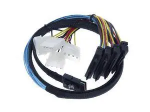 Vszerda Mini SAS to SAS Cable Internal Breakout Cable SFF-8087 to SFF-8482 with 4X Molex Power Connectors for Raid Controller to Hard Drive 3.3FT Vszerda Mini SAS to SAS Cable Internal Breakout Cable SFF-8087 to SFF-8482 with 4X Molex Power Connectors for Raid Controller to Hard Drive 3.3FT