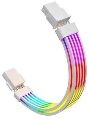 Vszerda 8 Pin RGB GPU Cable,RGB PSU Cables Extension - Addressable 5V3Pin ARGB PC Case Decor for RTX 3060 4060 4070 Radeon RX 6600 580 Graphics Card Power Supply White Vszerda 8 Pin RGB GPU Cable,RGB PSU Cables Extension - Addressable 5V3Pin ARGB PC Case Decor for RTX 3060 4060 4070 Radeon RX 6600 580 Graphics Card Power Supply White