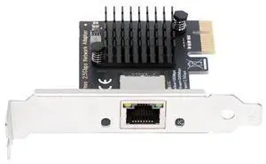 Vszerda 2.5Gbps 2500Mbps to PCI-E PCI Express 1x GBE Gigabit 1000Mbps Ethernet Network LAN Cable Adapter for Desktop Motherboard Vszerda 2.5Gbps 2500Mbps to PCI-E PCI Express 1x GBE Gigabit 1000Mbps Ethernet Network LAN Cable Adapter for Desktop Motherboard