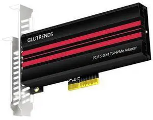 Vszerda PA19 M.2 NVMe to PCIe 5.0 X4 Adapter for M.2 NVMe SSD, Large Aluminum Heatsink Cover, Regular and Low-Profile Bracket Vszerda PA19 M.2 NVMe to PCIe 5.0 X4 Adapter for M.2 NVMe SSD, Large Aluminum Heatsink Cover, Regular and Low-Profile Bracket