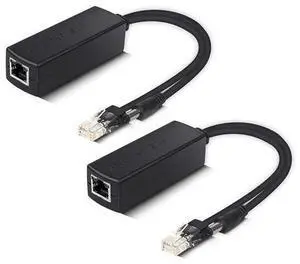 Vszerda Active PoE Splitter - Power Over Ethernet Adapter, 48V to 12V, IEEE 802.3af Compliant, 10/100Mbps for Surveillance Camera, WAP and VoIP Phone, up to 100m, 2 Pack Vszerda Active PoE Splitter - Power Over Ethernet Adapter, 48V to 12V, IEEE 802.3af Compliant, 10/100Mbps for Surveillance Camera, WAP and VoIP Phone, up to 100m, 2 Pack