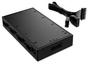 ID-COOLING HA-08 Fan Hub for Computer Internal Fans, 8 PWM Ports+8 ARGB Ports, ARGB Motherboard Sync, SATA Powered PWM Functional Fan Adapter ID-COOLING HA-08 Fan Hub for Computer Internal Fans, 8 PWM Ports+8 ARGB Ports, ARGB Motherboard Sync, SATA Powered PWM Functional Fan Adapter