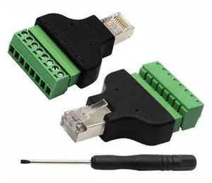 Vszerda RJ45 Male Plug to 8P 8C Female Bolt Screw Type terminals Ethernet Net Network Plug Cable for AV CCTV UTP DVR Cat5 Cat5e Cat6 Cat7 in-Line Coupler 300V 8A(2 Pack/M) Vszerda RJ45 Male Plug to 8P 8C Female Bolt Screw Type terminals Ethernet Net Network Plug Cable for AV CCTV UTP DVR Cat5 Cat5e Cat6 Cat7 in-Line Coupler 300V 8A(2 Pack/M)
