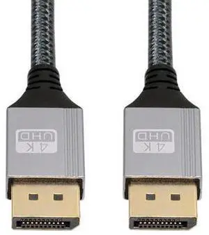 Vszerda DP to DP Cable 4K 60hz DisplayPort Cable Silver Sleeve Ultra-HD UHD for Desktop Laptop Monitor Graphics Card, 2m Vszerda DP to DP Cable 4K 60hz DisplayPort Cable Silver Sleeve Ultra-HD UHD for Desktop Laptop Monitor Graphics Card, 2m