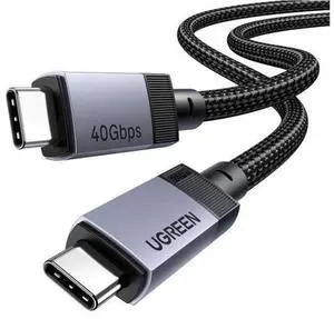 UGREEN 240W USB C Cable, 40Gbps USB C to USB C Cable USB4.0 GEN3 8K 60Hz PD 3.1 Video Cable Compatible with USB C Monitors, Hubs, Docks, MacBook Air, iPhone 17/16 Pro Max, Galaxy S25/S24 Ultra, 3.3FT UGREEN 240W USB C Cable, 40Gbps USB C to USB C Cable USB4.0 GEN3 8K 60Hz PD 3.1 Video Cable Compatible with USB C Monitors, Hubs, Docks, MacBook Air, iPhone 17/16 Pro Max, Galaxy S25/S24 Ultra, 3.3FT