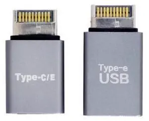 Vszerda 2pcs USB 3.1 Front Panel Header Male Type-E to Type-A & Type-C USB-C Motherboard Extension Data Adapter Vszerda 2pcs USB 3.1 Front Panel Header Male Type-E to Type-A & Type-C USB-C Motherboard Extension Data Adapter
