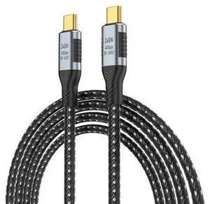 Vszerda USB-C USB4 Cable 240W 40Gbps USB3.1 100W 8K@60Hz 5K USB4.0 Data Transfer Cord Compatible with Thunderbolt3/4 0.5M Vszerda USB-C USB4 Cable 240W 40Gbps USB3.1 100W 8K@60Hz 5K USB4.0 Data Transfer Cord Compatible with Thunderbolt3/4 0.5M