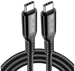 Vszerda USB5.0 80Gbps USB-C Male to Male Type-C Cable with 240W and 16K@30hz 8K@60Hz 5K@60Hz Compatible with USB4.0 Thunderbolt3/4/5 (2.0m) Vszerda USB5.0 80Gbps USB-C Male to Male Type-C Cable with 240W and 16K@30hz 8K@60Hz 5K@60Hz Compatible with USB4.0 Thunderbolt3/4/5 (2.0m)