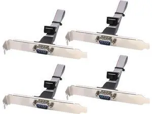 Vszerda 1Port DB9 RS232Serial Port Bracket to 10 pin HeaderRibbon Cable Connector Adapter, DB9 Serial Male to 10P Motherboard Header Panel Mount Cable Serial Port Bracket (12in 4Pcs) (1 Port) Vszerda 1Port DB9 RS232Serial Port Bracket to 10 pin HeaderRibbon Cable Connector Adapter, DB9 Serial Male to 10P Motherboard Header Panel Mount Cable Serial Port Bracket (12in 4Pcs) (1 Port)