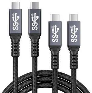 Vszerda 2pack USB c Cable 3.3FT,usbc to usbc 3.1,10gbps Data Transfer USB-c Video 4K Monitor Cable 100W High Speed Fast Charging Cord Compatible with Thunderbolt3 Vszerda 2pack USB c Cable 3.3FT,usbc to usbc 3.1,10gbps Data Transfer USB-c Video 4K Monitor Cable 100W High Speed Fast Charging Cord Compatible with Thunderbolt3