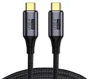 Vszerda USB4 Cable 40Gbps with 100W Charging and 8K@60Hz 5K@60Hz USB4.0 Compatible with Thunderbolt3/4 (0.5) Vszerda USB4 Cable 40Gbps with 100W Charging and 8K@60Hz 5K@60Hz USB4.0 Compatible with Thunderbolt3/4 (0.5)