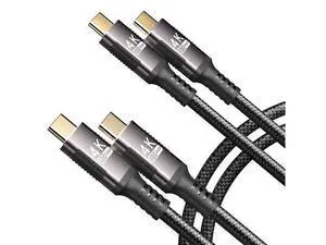 Vszerda USB-c to USB-c Cable 3.3ft 2 Pack Compatible with Thunderbolt 3,USB C 3.1 Cable 10Gbps Data Transfer,4K@60Hz/2K@120Hz Video Output Monitor Cord,Type-C Nylon Braided 100W Fast Charging. Vszerda USB-c to USB-c Cable 3.3ft 2 Pack Compatible with Thunderbolt 3,USB C 3.1 Cable 10Gbps Data Transfer,4K@60Hz/2K@120Hz Video Output Monitor Cord,Type-C Nylon Braided 100W Fast Charging.