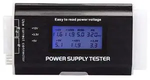 Vszerda LCD PC Computer 20/24Pin ATX SATA Power Supply Tester for Floppy HDD SATA 4pin (P4) (Dual CPU) 6pin (PCI E) Connector Vszerda LCD PC Computer 20/24Pin ATX SATA Power Supply Tester for Floppy HDD SATA 4pin (P4) (Dual CPU) 6pin (PCI E) Connector