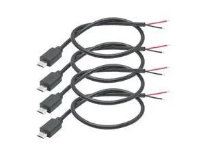 Vszerda Short Micro USB Male 2 Pin Bare Wire,30cm/11.8in Micro USB to Open End Pigtail Power Cable Easy Soldering,Micro USB 22AWG 3A for Micro USB Equipment Installed or Replace Repair DIY Cable(4Pcs) Vszerda Short Micro USB Male 2 Pin Bare Wire,30cm/11.8in Micro USB to Open End Pigtail Power Cable Easy Soldering,Micro USB 22AWG 3A for Micro USB Equipment Installed or Replace Repair DIY Cable(4Pcs)