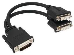 Vszerda 1Pc DMS-59 Male to Dual DVI 24+5 Female Splitter Extension Cable Suitable for Connecting Graphics Card Monitors with DMS-59 Ports (16cm) Vszerda 1Pc DMS-59 Male to Dual DVI 24+5 Female Splitter Extension Cable Suitable for Connecting Graphics Card Monitors with DMS-59 Ports (16cm)