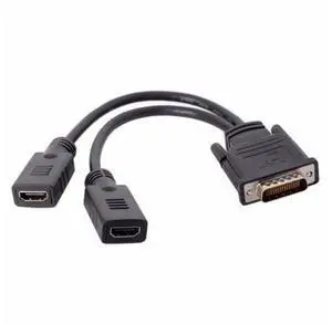 Vszerda DMS-59Pin Male to Dual HDMI 1.4 HDTV Female Splitter Extension Cable for PC Graphics Card Vszerda DMS-59Pin Male to Dual HDMI 1.4 HDTV Female Splitter Extension Cable for PC Graphics Card