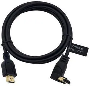 Vszerda 8K HDMI 2.1 Cable 6feet, HDMI 48gbps 90 Degree Up Angle HDMI Male to Male HDMI 2.1 Cable with 8K 60Hz Video and 3D HDR for TV/Xbox /PS4 /PS5(M/M Up) Vszerda 8K HDMI 2.1 Cable 6feet, HDMI 48gbps 90 Degree Up Angle HDMI Male to Male HDMI 2.1 Cable with 8K 60Hz Video and 3D HDR for TV/Xbox /PS4 /PS5(M/M Up)