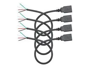 4Pcs Short USB A Female to 4 Pin Bare Wire 11inch, 22AWG 5V/3A USB A Female Plug 4 Pin Pigtail Wire Open End Power and Data Cable, for USB Type A Equipment Installed or Replacement Repair DIY Cable 4Pcs Short USB A Female to 4 Pin Bare Wire 11inch, 22AWG 5V/3A USB A Female Plug 4 Pin Pigtail Wire Open End Power and Data Cable, for USB Type A Equipment Installed or Replacement Repair DIY Cable