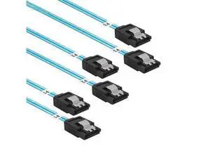 Vszerda SATA-III Cable:24 Inches,3 Pack Flexible Thin SATA Cable 2Ft Straight 6Gbps Data with Locking Latch for SSD, HDD, Hard Drives, Blue (0.6M) Vszerda SATA-III Cable:24 Inches,3 Pack Flexible Thin SATA Cable 2Ft Straight 6Gbps Data with Locking Latch for SSD, HDD, Hard Drives, Blue (0.6M)