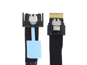 Vszerda PCI-E 5.0 MCIO Mini Cool Edge IO PCI-E 4i 38Pin Male to Slimline 4X SFF-8654 Extender Cable 50cm/1.6ft Vszerda PCI-E 5.0 MCIO Mini Cool Edge IO PCI-E 4i 38Pin Male to Slimline 4X SFF-8654 Extender Cable 50cm/1.6ft