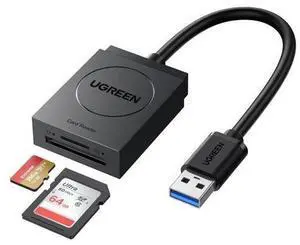 UGREEN SD Card Reader USB 3.0 Dual Slot Flash Memory Card Reader TF SD SDXC SDHC MMC RS-MMC Micro SDXC Micro SDHC UHS-I for Mac Windows Linux Chrome Read 2 Cards Simultaneously UGREEN SD Card Reader USB 3.0 Dual Slot Flash Memory Card Reader TF SD SDXC SDHC MMC RS-MMC Micro SDXC Micro SDHC UHS-I for Mac Windows Linux Chrome Read 2 Cards Simultaneously