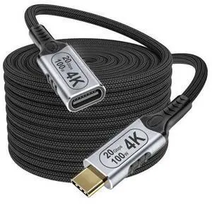 Vszerda USB c Extension Cable 16.5ft/5M,USB 3.2 Extension Cable Long, USB c Extension Cable 20gbps,100w USB-c Extension Cable PD Fast Charging,Male to Female 4k Video Extender Braided Data Cord Vszerda USB c Extension Cable 16.5ft/5M,USB 3.2 Extension Cable Long, USB c Extension Cable 20gbps,100w USB-c Extension Cable PD Fast Charging,Male to Female 4k Video Extender Braided Data Cord