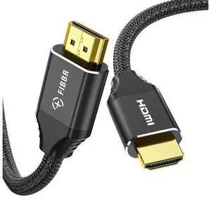 FIBBR 8K HDMI 2.1 Cable 6ft/2m, 48Gbps High Speed HDMI Cord, Support 8K@60Hz 4K@120Hz 2K@240Hz eARC 3D Dynamic HDR 12Bit for PS4/PS5 Laptop Xbox Series Standard HDMI Port FIBBR 8K HDMI 2.1 Cable 6ft/2m, 48Gbps High Speed HDMI Cord, Support 8K@60Hz 4K@120Hz 2K@240Hz eARC 3D Dynamic HDR 12Bit for PS4/PS5 Laptop Xbox Series Standard HDMI Port