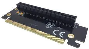 Vszerda PCIe 16x Riser Card,PCI-e Express 3.0 X16 Male to Female Extension Card for GPU Graphics Card(90Degree 2.4CM Height) Vszerda PCIe 16x Riser Card,PCI-e Express 3.0 X16 Male to Female Extension Card for GPU Graphics Card(90Degree 2.4CM Height)