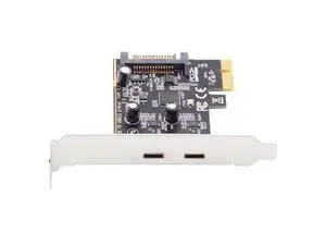 Vszerda USB PCI-E Express 1x Card USB3.1 Gen1 5Gbps Dual Type-C USB-C Female to PCI-E Adapter ASM1042 with Low Profile Bracket Vszerda USB PCI-E Express 1x Card USB3.1 Gen1 5Gbps Dual Type-C USB-C Female to PCI-E Adapter ASM1042 with Low Profile Bracket