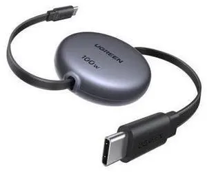 UGREEN 100W Nexode Retractable USB C Cable, Type C Cord USB C Charger Cable for iPhone 17/16/15, MacBook Pro/Air, Galaxy S25/S24/S23, iPad Pro/Air, Pixel 10/9, Switch, AirPods, Black, 3.3FT UGREEN 100W Nexode Retractable USB C Cable, Type C Cord USB C Charger Cable for iPhone 17/16/15, MacBook Pro/Air, Galaxy S25/S24/S23, iPad Pro/Air, Pixel 10/9, Switch, AirPods, Black, 3.3FT
