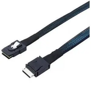 Vszerda PCIE Oculink SFF-8611 4i to Mini SAS SFF-8087 Server Internal Connection Cable 100CM Vszerda PCIE Oculink SFF-8611 4i to Mini SAS SFF-8087 Server Internal Connection Cable 100CM
