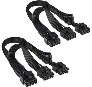 Vszerda 8 Pin PCIE Cable, JZYMOD EPS/ATX 8 Pin to Dual PCIE 8 Pin (6+2) GPU Power Cable only for Corsair Modular Power Supplies, pc power cable 2-Pack (25 + 10 inches) Vszerda 8 Pin PCIE Cable, JZYMOD EPS/ATX 8 Pin to Dual PCIE 8 Pin (6+2) GPU Power Cable only for Corsair Modular Power Supplies, pc power cable 2-Pack (25 + 10 inches)