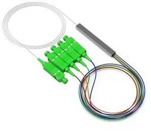Vszerda SC Fiber Optic Splitter, 0.9mm G657A1 SC 1x4 PLC Fiber Optic Splitter Singlemode Support for Home Wiring, Engineering Project, Fiber LAN, 3.3ft/1m Vszerda SC Fiber Optic Splitter, 0.9mm G657A1 SC 1x4 PLC Fiber Optic Splitter Singlemode Support for Home Wiring, Engineering Project, Fiber LAN, 3.3ft/1m
