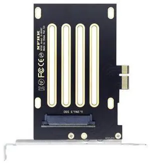 Vszerda PCI-E 4.0 x1 Lane PCI Express Host to U.3 U3 Kit SFF-8639 SSD Adapter for Motherboard Compatible with PM1735 NVMe PCIe SSD Vszerda PCI-E 4.0 x1 Lane PCI Express Host to U.3 U3 Kit SFF-8639 SSD Adapter for Motherboard Compatible with PM1735 NVMe PCIe SSD