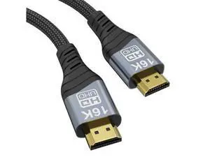 Vszerda 16K HDMI Cable, 96Gbps Ultra High Speed HDMI2.2 Cable 16K@30Hz 10K120Hz 8K@60Hz 4K@240Hz Cord, HDCP 2.3 & HDR10 eARC for Compatible with PS5/Xbox/Gaming PC/Blu-ra (HDMI2.2 16K 2M) Vszerda 16K HDMI Cable, 96Gbps Ultra High Speed HDMI2.2 Cable 16K@30Hz 10K120Hz 8K@60Hz 4K@240Hz Cord, HDCP 2.3 & HDR10 eARC for Compatible with PS5/Xbox/Gaming PC/Blu-ra (HDMI2.2 16K 2M)