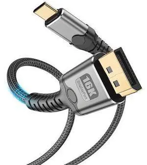 Vszerda USB C to DisplayPort Cable 10FT, 16K@30Hz 8K@120Hz 4K@240Hz Unidirectional Thunderbolt 3/4/5 to DisplayPort Cord USB C to DP Compatible with MacBook Pro/Air, iPhone 16 Pro/Max, XPS, Surface Vszerda USB C to DisplayPort Cable 10FT, 16K@30Hz 8K@120Hz 4K@240Hz Unidirectional Thunderbolt 3/4/5 to DisplayPort Cord USB C to DP Compatible with MacBook Pro/Air, iPhone 16 Pro/Max, XPS, Surface