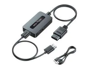 Vszerda N64 to HDMI Converter, Supports 4 : 3/16 : 9 Ratio Switch, HDMI Cable for N64, Nintendo64 to HDMI Converter Cable Compatible with Nintendo 64/ Super SNES/NGC Vszerda N64 to HDMI Converter, Supports 4 : 3/16 : 9 Ratio Switch, HDMI Cable for N64, Nintendo64 to HDMI Converter Cable Compatible with Nintendo 64/ Super SNES/NGC