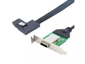 Vszerda Mini SAS SFF-8088 Female to SAS 8087 Right Angle Server Adapter Conversion Cable 50CM Vszerda Mini SAS SFF-8088 Female to SAS 8087 Right Angle Server Adapter Conversion Cable 50CM